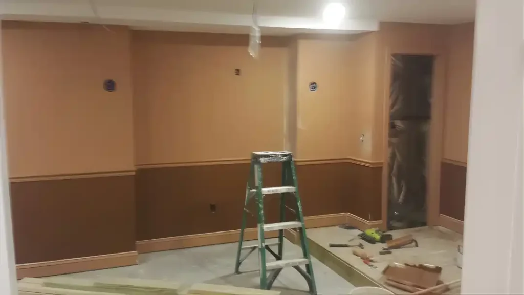 MSD Contractors - Turnkey remodeling with interior finishing in progress