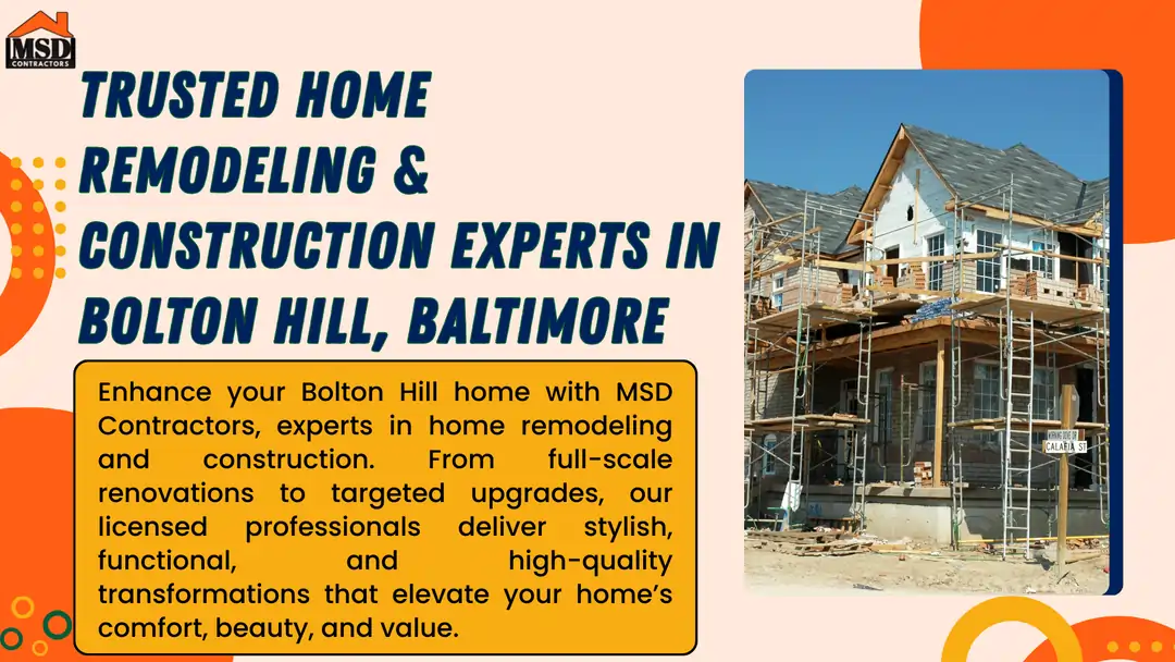 Expert Home Remodeling & Construction Services in Bolton Hill