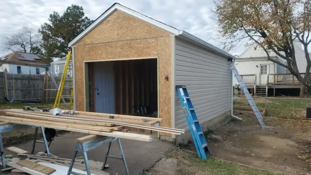 MSD Contractors - Garage addition with siding installation and exterior remodel