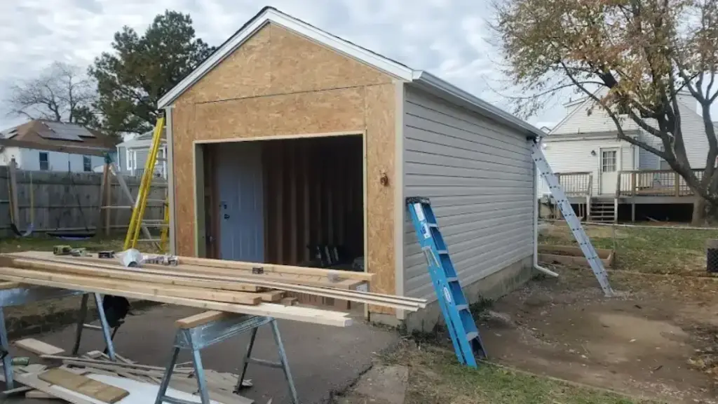 MSD Contractors - Garage addition with siding installation and exterior remodel