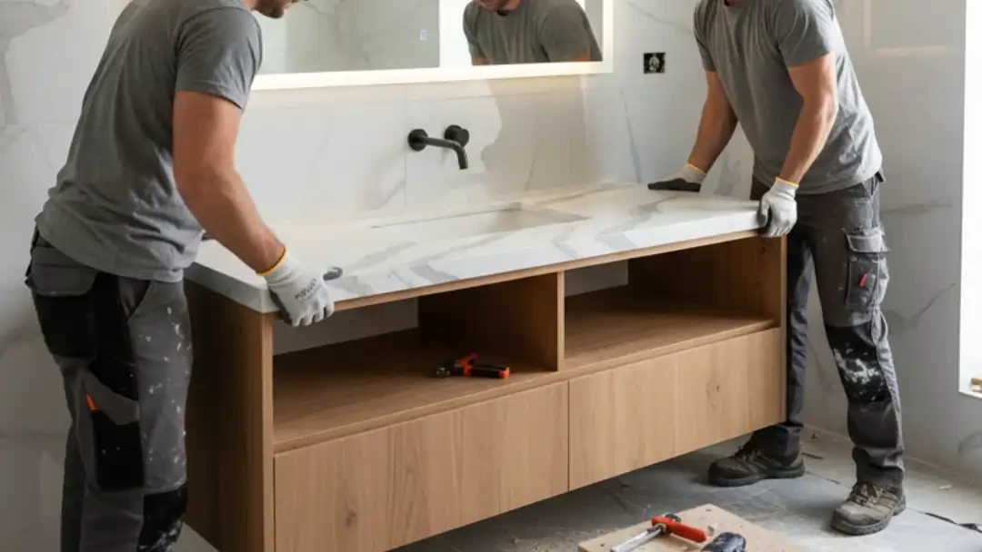 MSD Contractors - Bathroom Countertop Installation