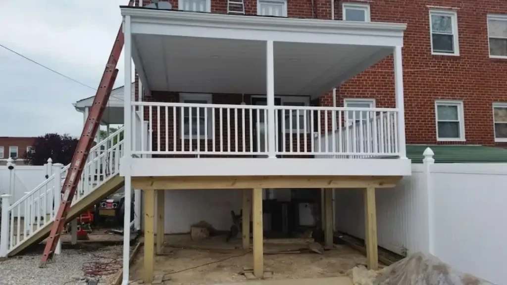 MSD Contractors - New covered deck installation in Baltimore