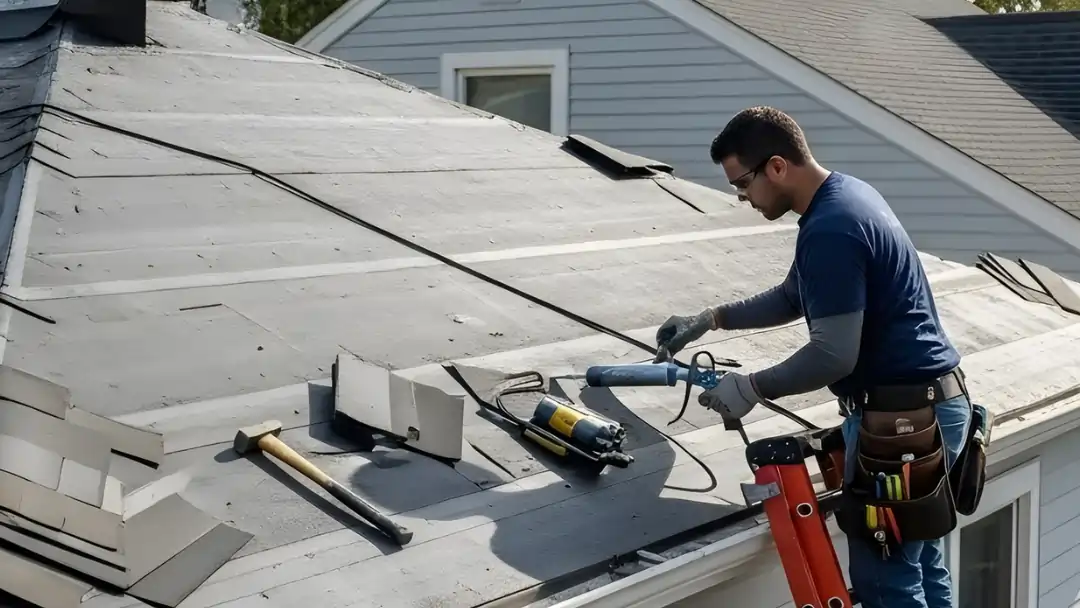 roof sealing re shingling