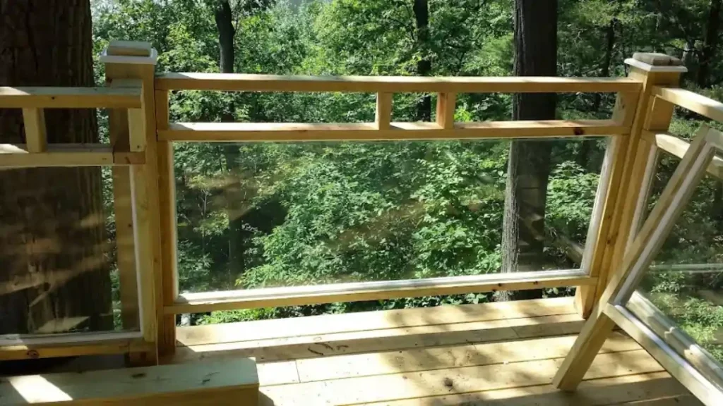 MSD Contractors - Wooden deck with glass railing installation