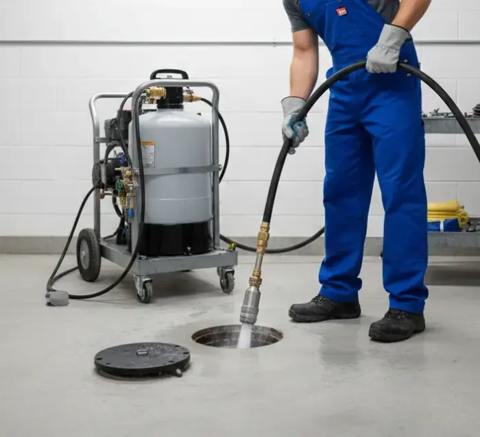 professional hydro jetting pipe cleaning